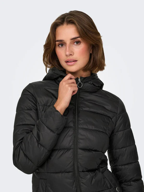 Zulu Long Padded Jacket - Black