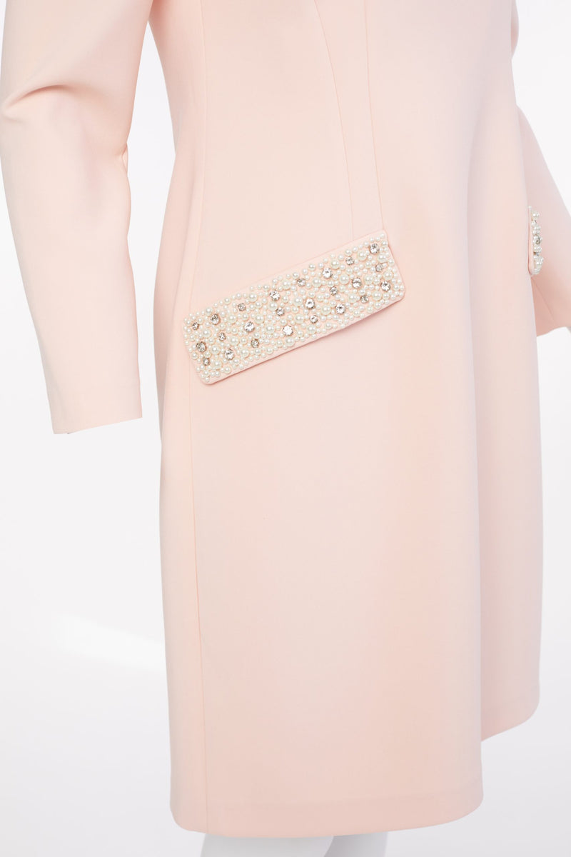 Pearl Pocket Flap Dress - Shell