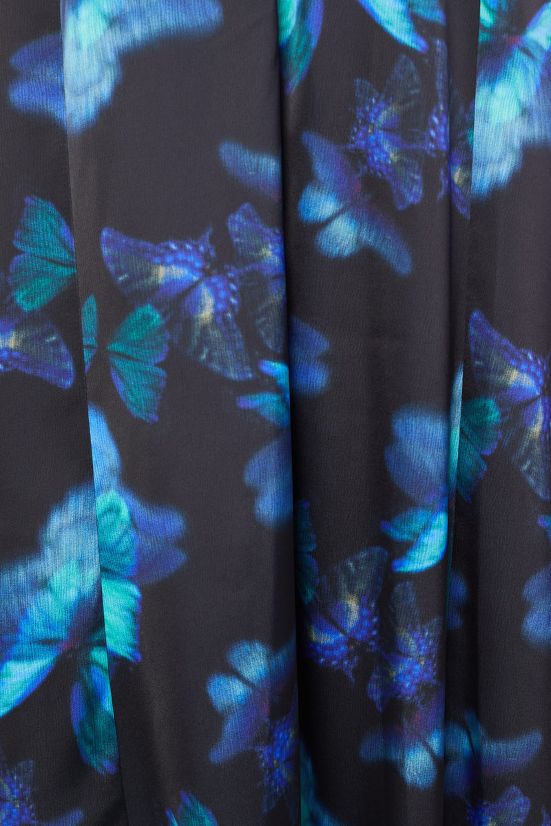 Butterfly Print Dress - Capri