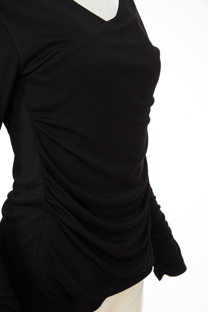 Ruched Soft Top - Black