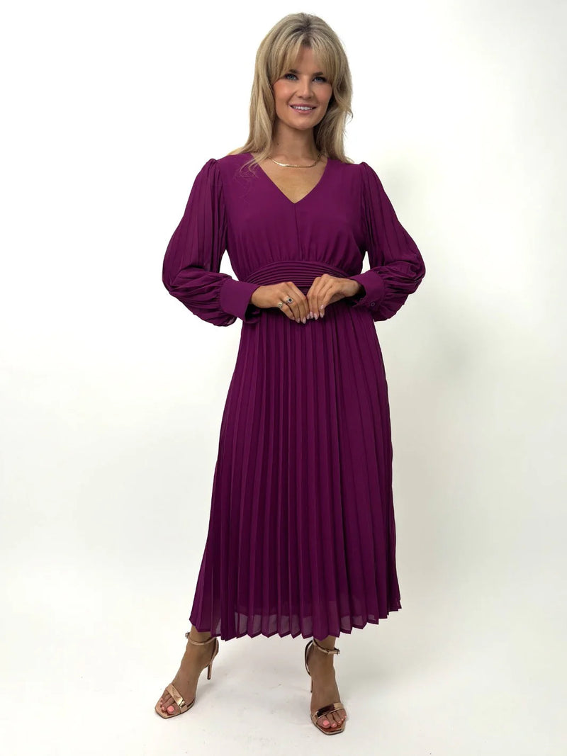 Hannah Dress - Cerise