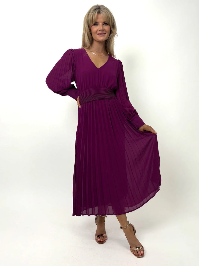 Hannah Dress - Cerise