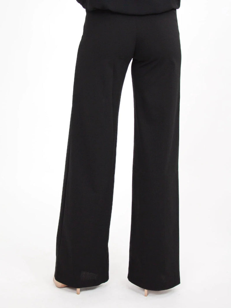 Lulu Wide Leg Trouser - Black