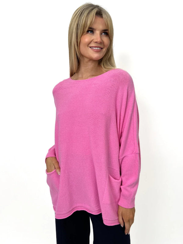 Roma 2 Pocket Jumper - Magenta