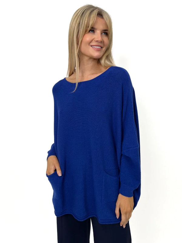 Roma 2 Pocket Jumper - Blue