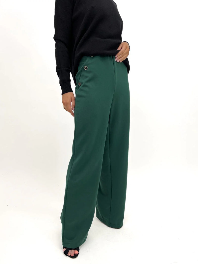 Sardina Button Trouser - Green