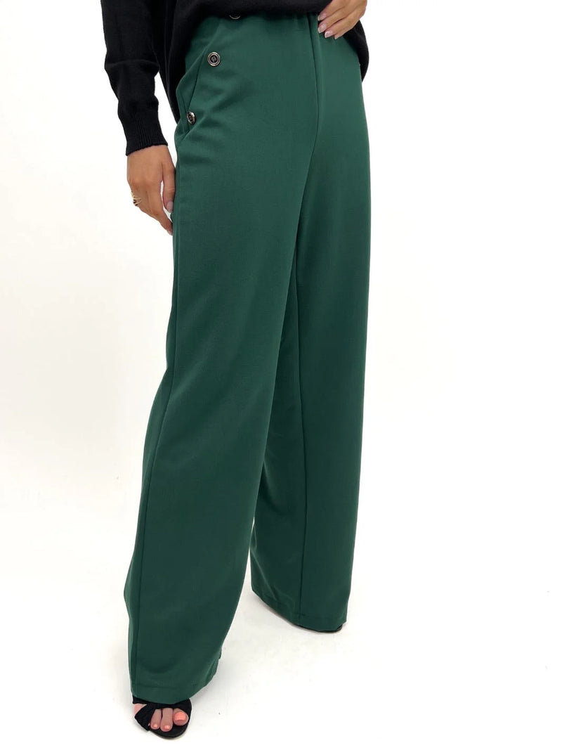 Sardina Button Trouser - Green