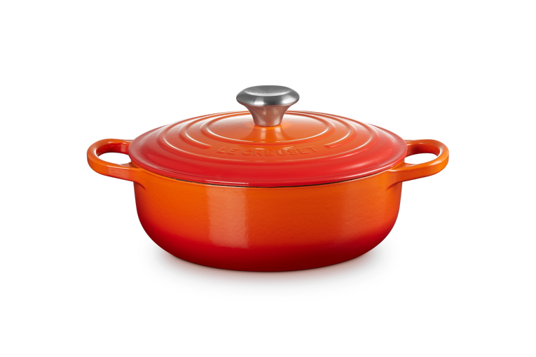 CHEFS SPECIAL PRICE - 24cm Cast Iron Round Sauteuse - Volcanic