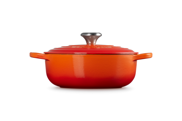 CHEFS SPECIAL PRICE - 24cm Cast Iron Round Sauteuse - Volcanic