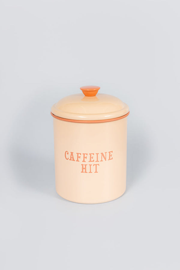 Enamel Storage Tin - Coffee