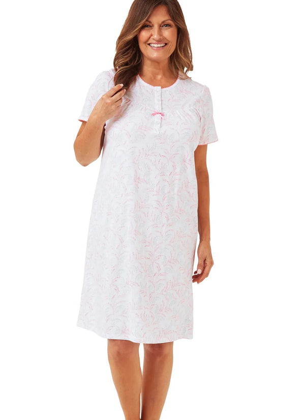 Cotton Nightdress - Pink