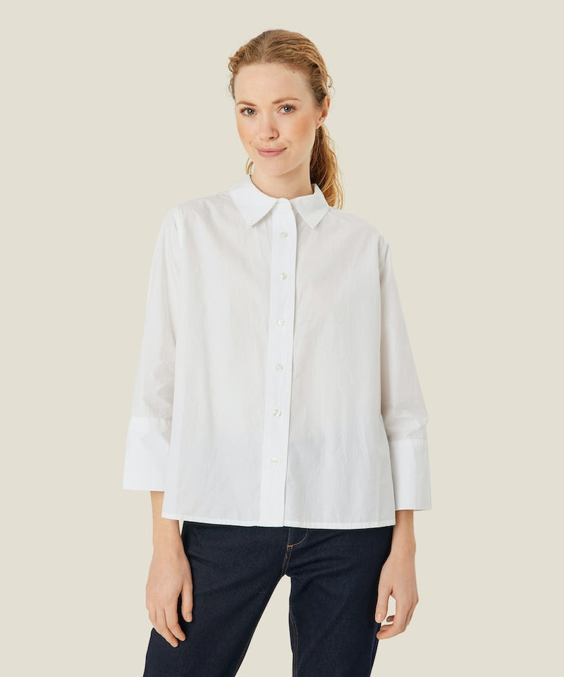 Ilonka 3/4 Sleeve Shirt - White