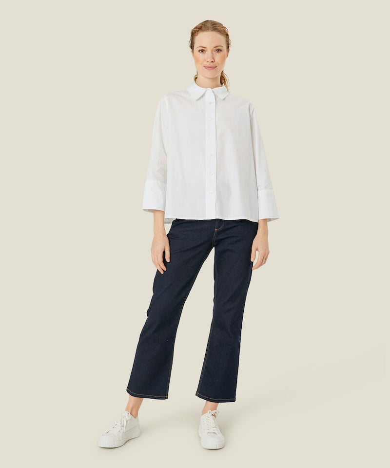 Ilonka 3/4 Sleeve Shirt - White