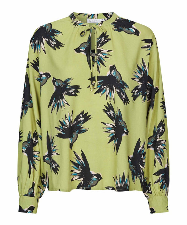 Bonitai Print Blouse - Fern