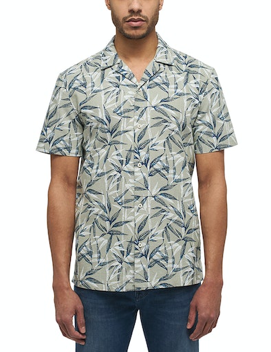 Collin All Over Print Shirt - Bambus/aop Green