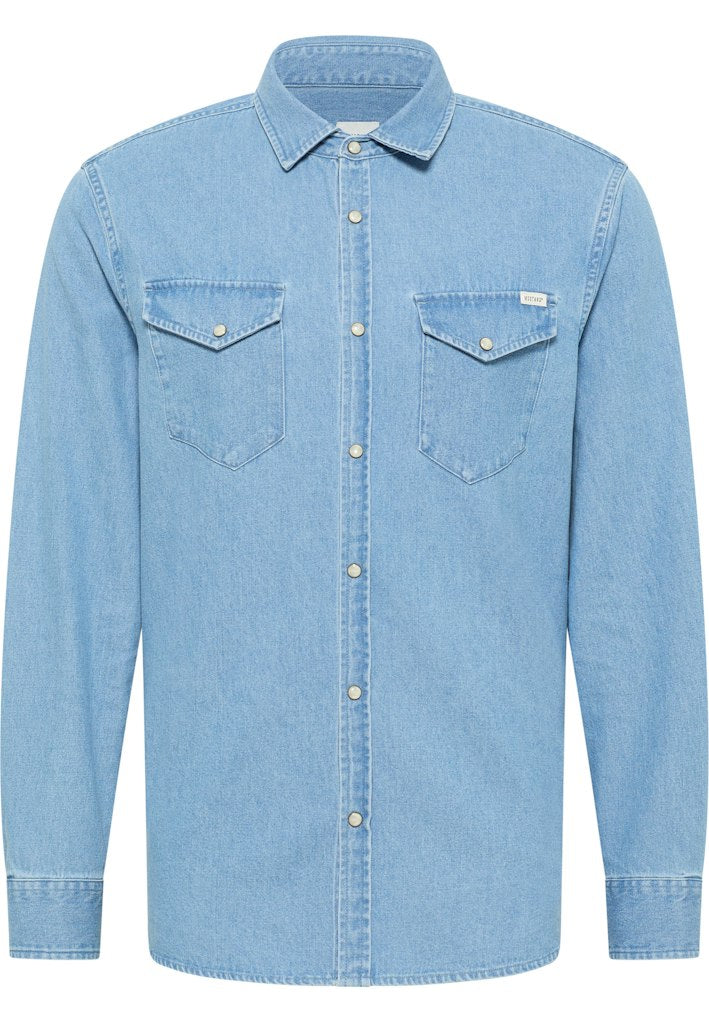 Duver Long Sleeve Shirt - Denim Blue