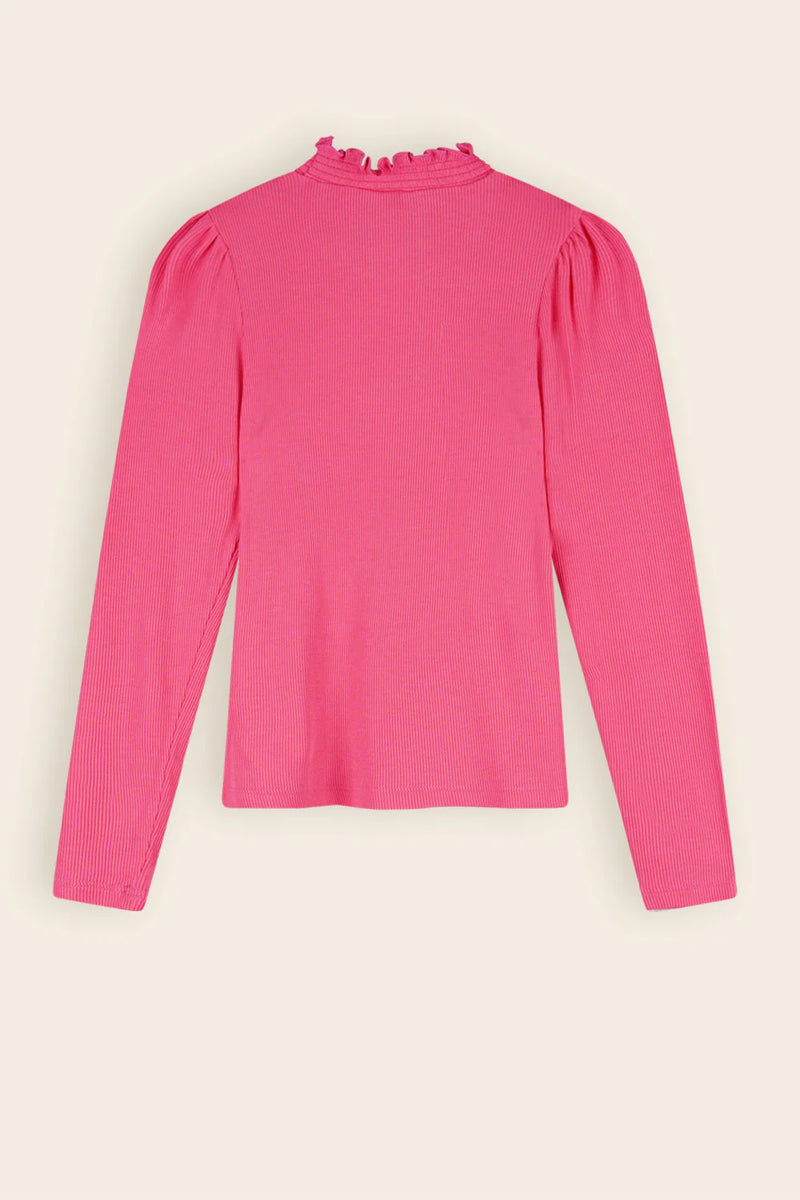 Koss Ribbed Jersey T-Shirt - Azalea Pink