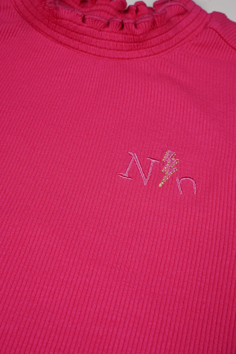 Koss Ribbed Jersey T-Shirt - Azalea Pink