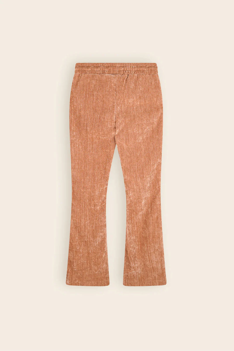 Sady Velvet Flared Trousers - Taupe