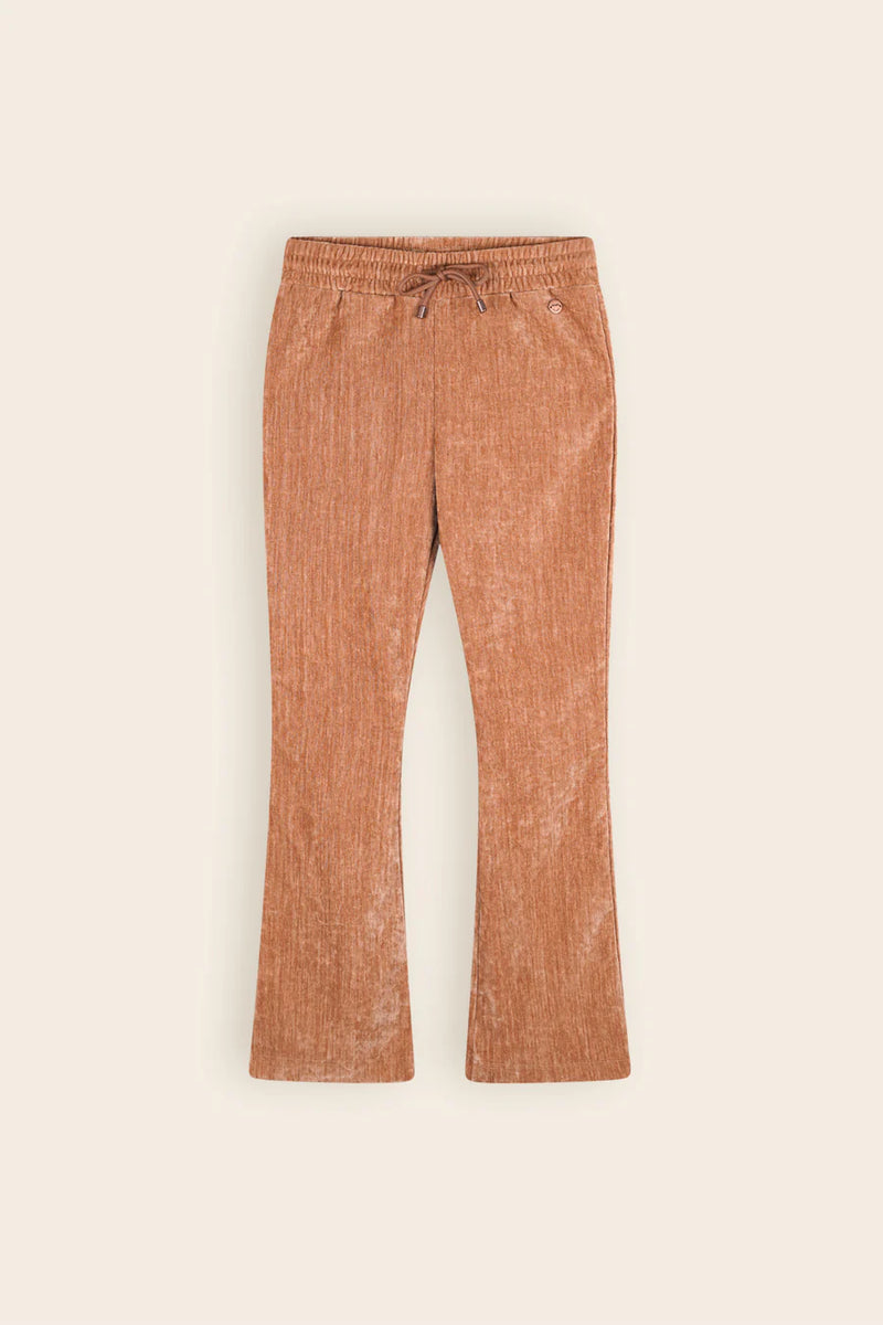 Sady Velvet Flared Trousers - Taupe