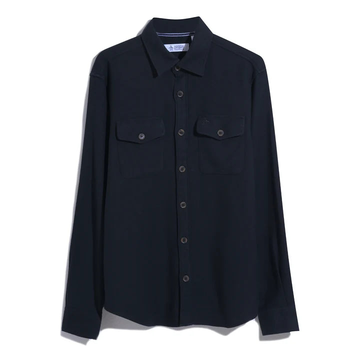 Long Sleeve Overshirt - True Black