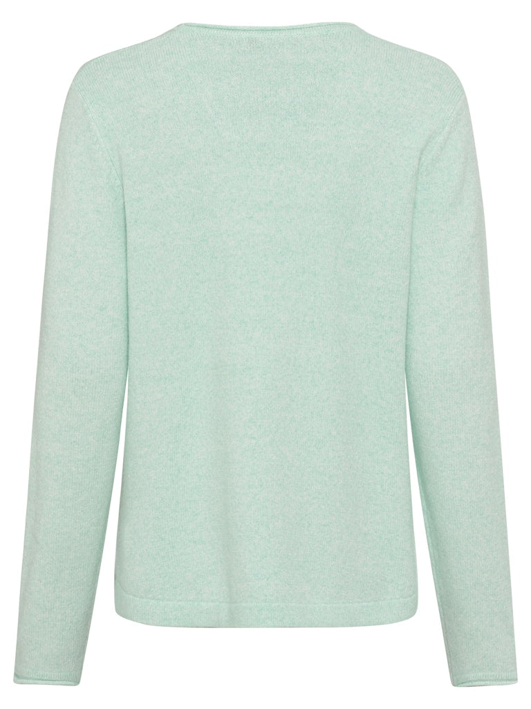 Cool Vision V Neck Jumper - Icy Mint Melange