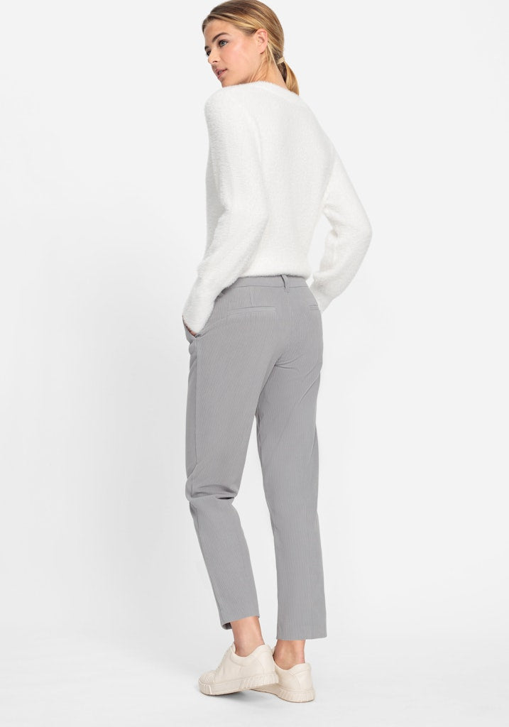 Cool Vision Crop Trousers - Pearl Grey