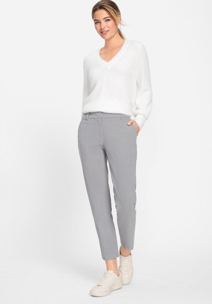 Cool Vision Crop Trousers - Pearl Grey