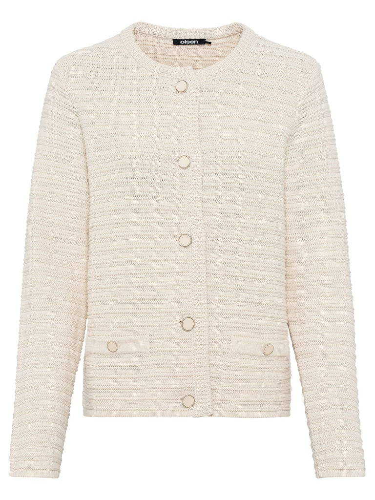 Long Sleeve Cardigan - Canvas Beige