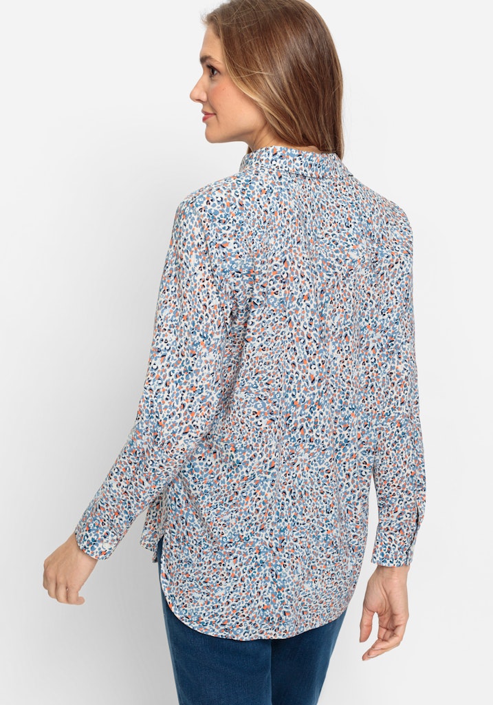 Long Sleeve Blouse - Coronet Blue