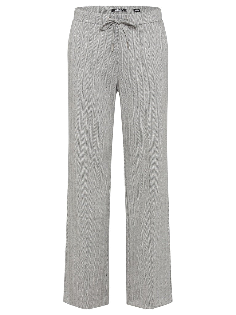 Olsen Casual Trousers - Pearl Grey