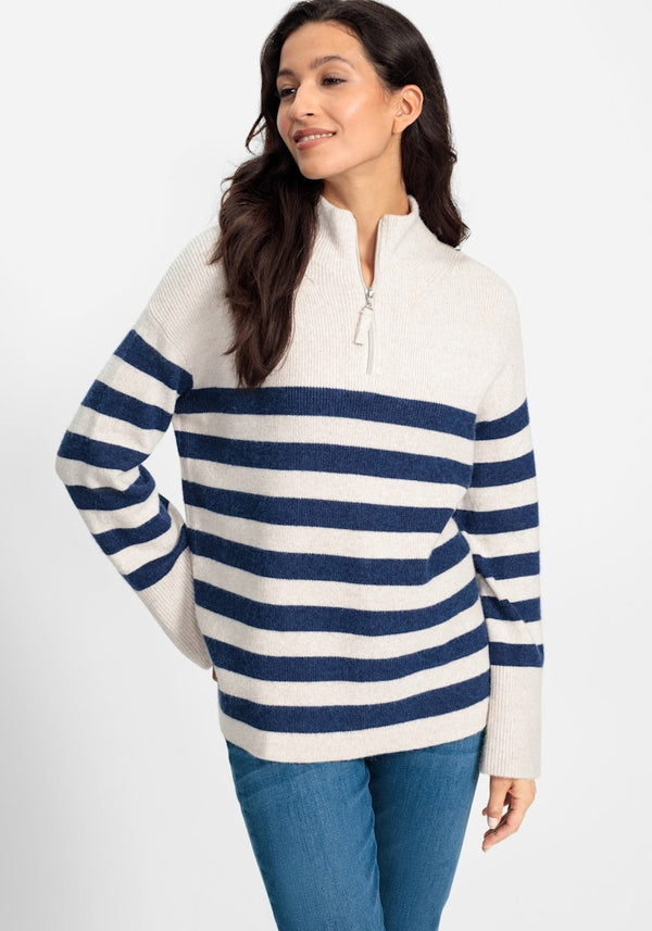 Long Sleeve Jumper - Caffe Latte Melange