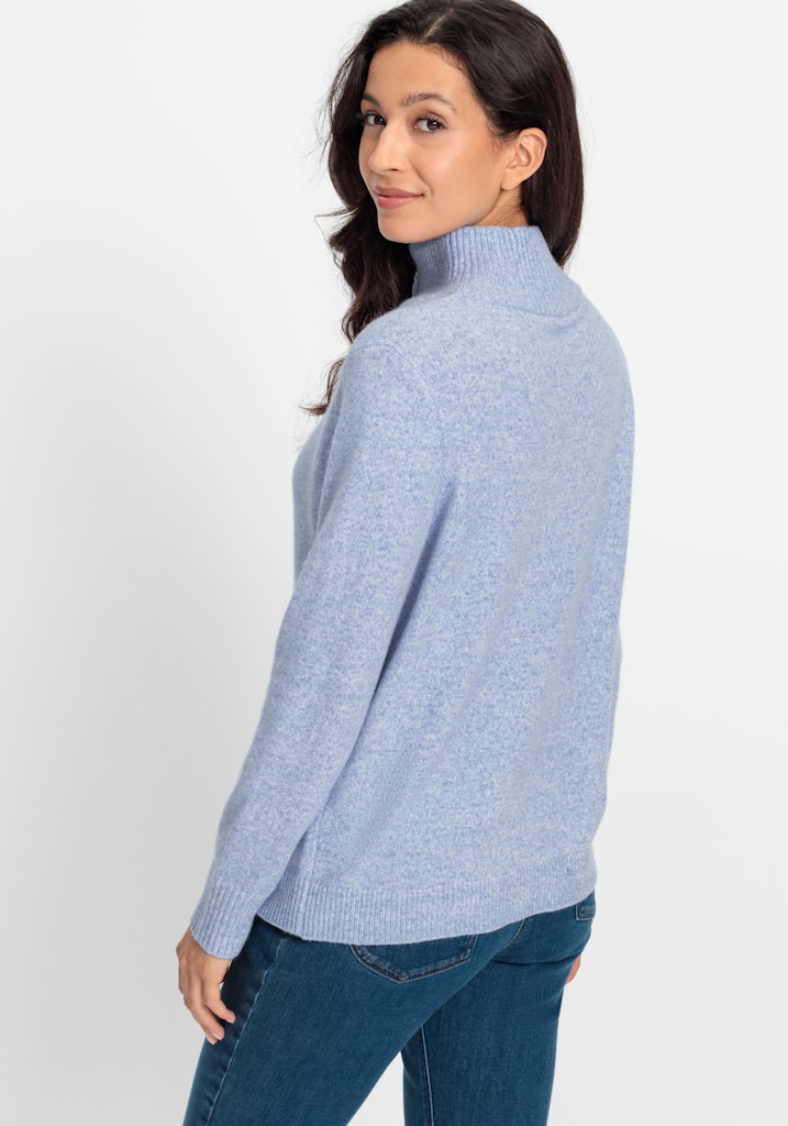 Long Sleeve Jumper - Crystal Blue Melange