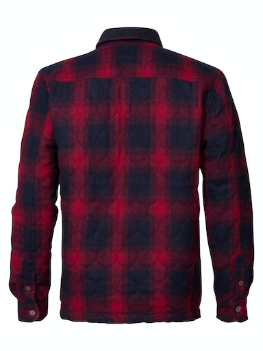 Long Sleeve Check Jacket - Garnet