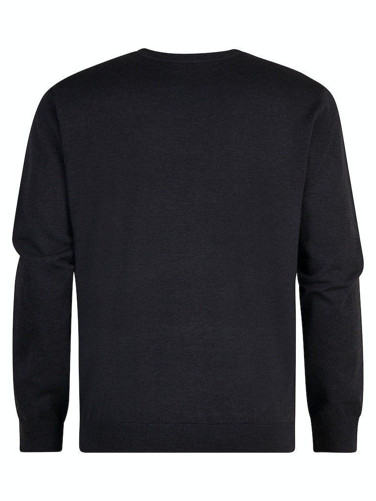 Plain Round Neck Jumper - Sky Captain