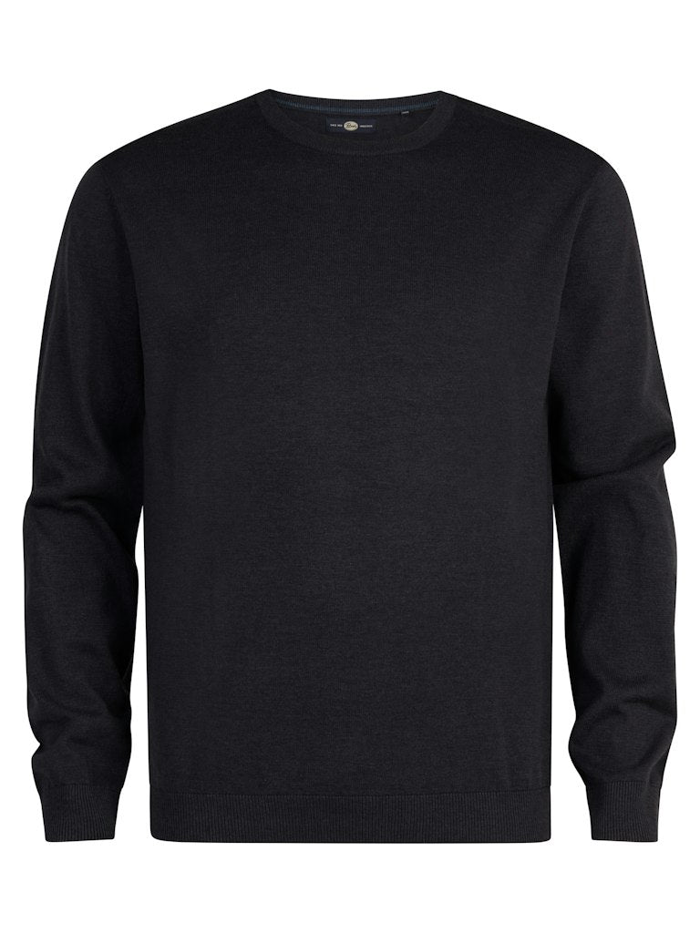 Plain Round Neck Jumper - Sky Captain