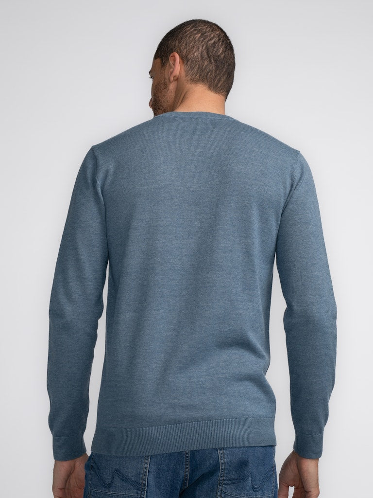 Plain RoundNeck Jumper - Light Shadow