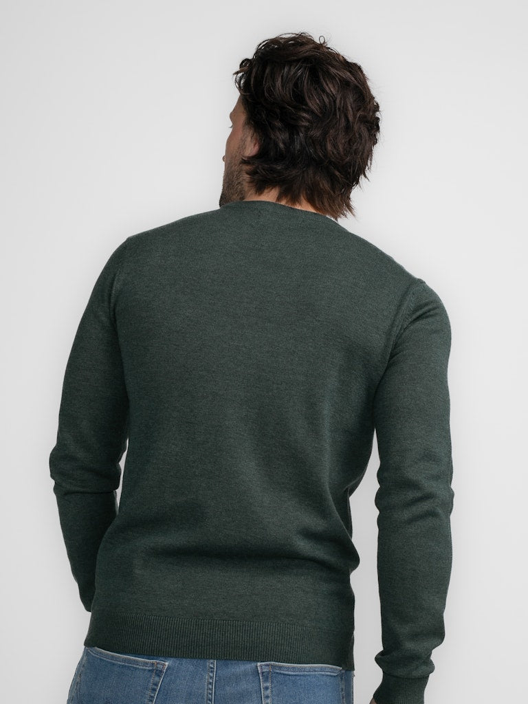 Plain RoundNeck Jumper - Bottle Green