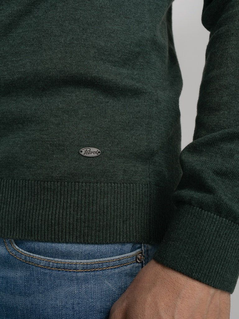 Plain RoundNeck Jumper - Bottle Green