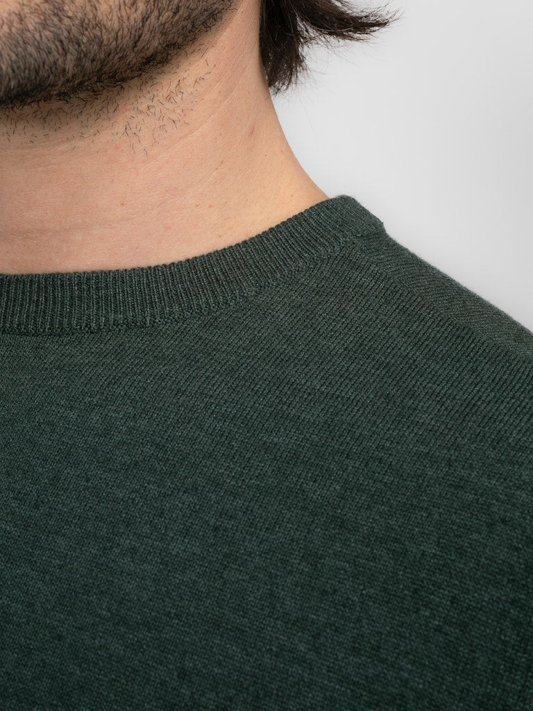 Plain RoundNeck Jumper - Bottle Green