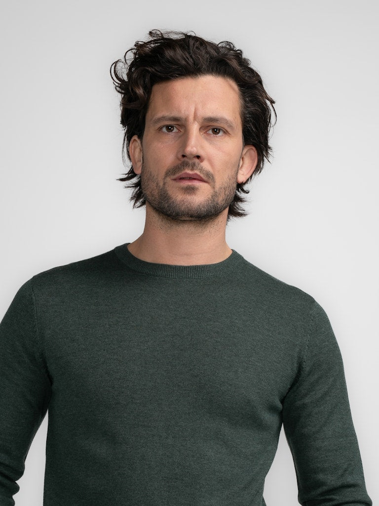 Plain RoundNeck Jumper - Bottle Green