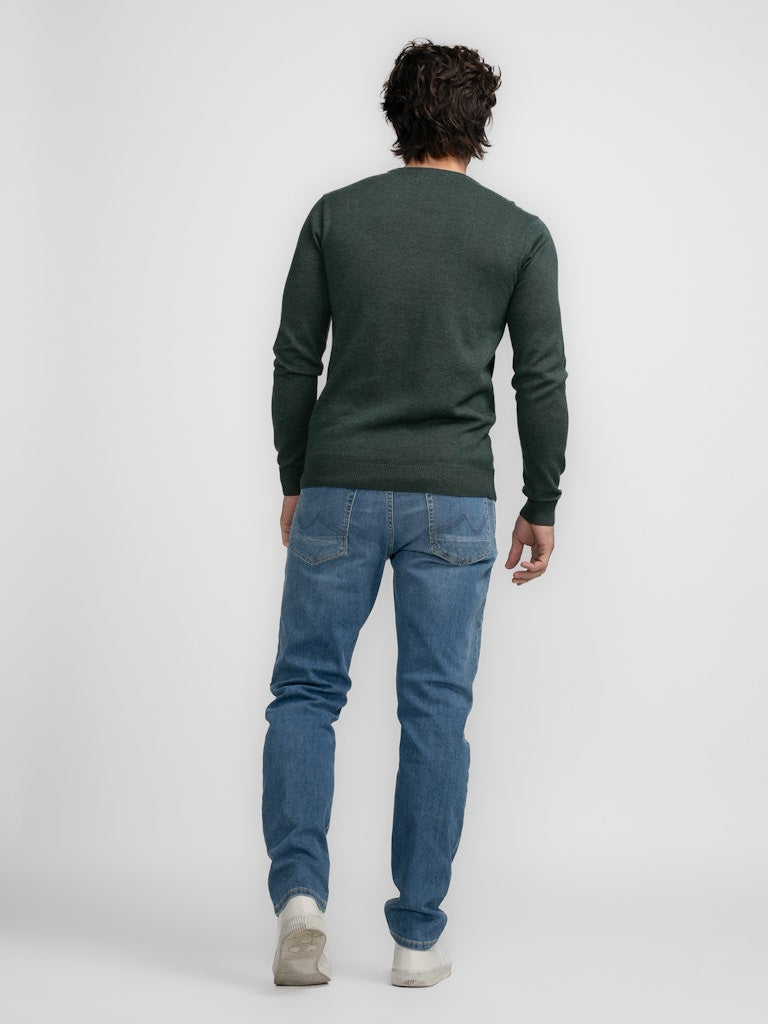 Plain RoundNeck Jumper - Bottle Green