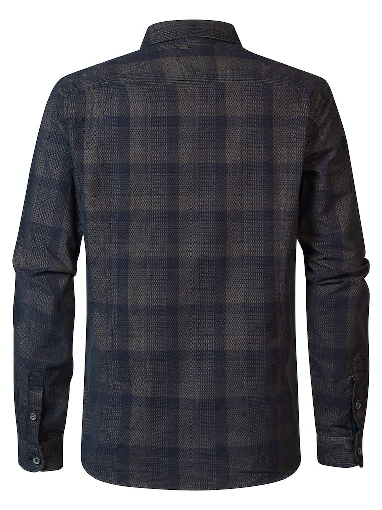 Long Sleeve Check Shirt - Dark Sage