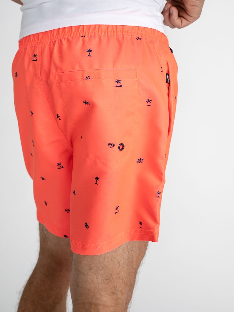 Swim Shorts - Fiery Coral