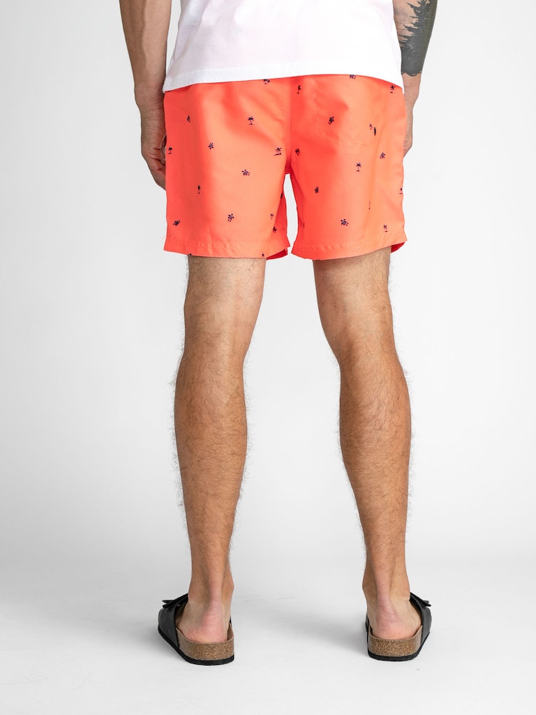 Swim Shorts - Fiery Coral