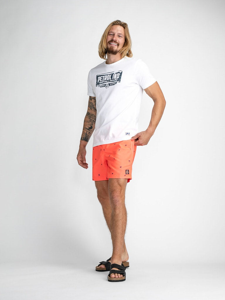 Swim Shorts - Fiery Coral