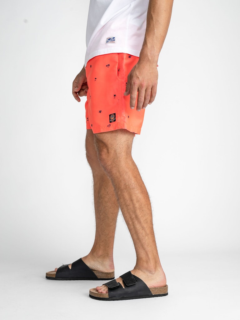 Swim Shorts - Fiery Coral