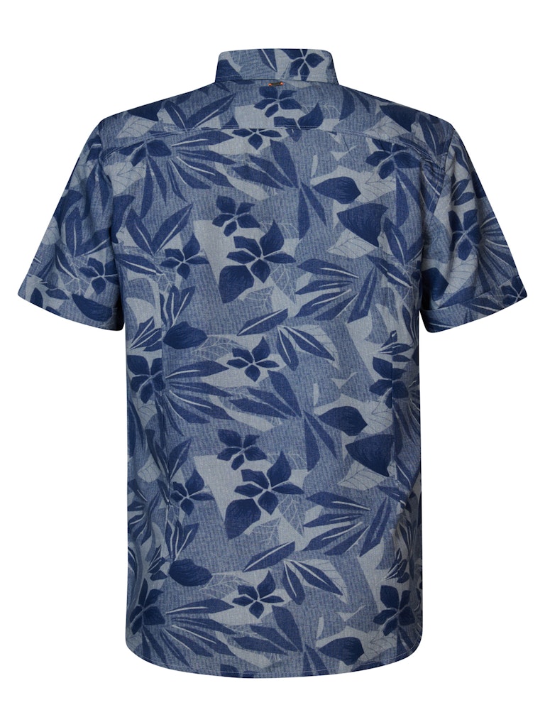 All Over Print Shirt - Petrol Blue