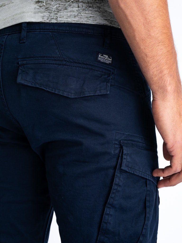 Non Denim Cargos - Navy Blue