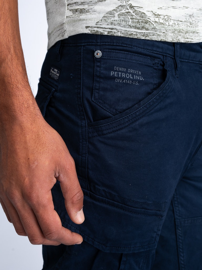 Non Denim Cargos - Navy Blue